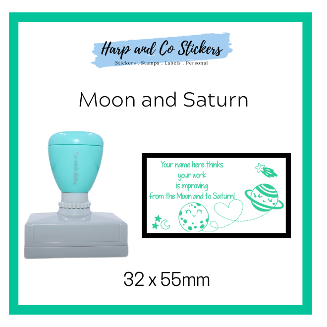 Moon and Saturn