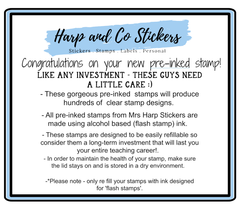 Editable Star - Personalised Checklist